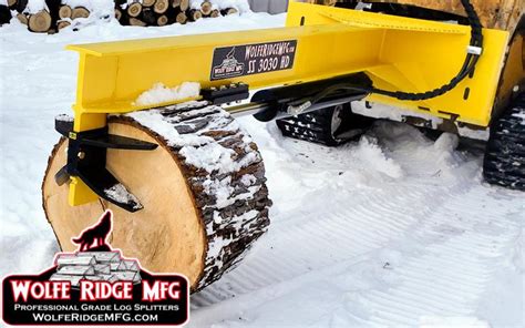 hands free log splitter skid steer|best skid steer splitter attachments.